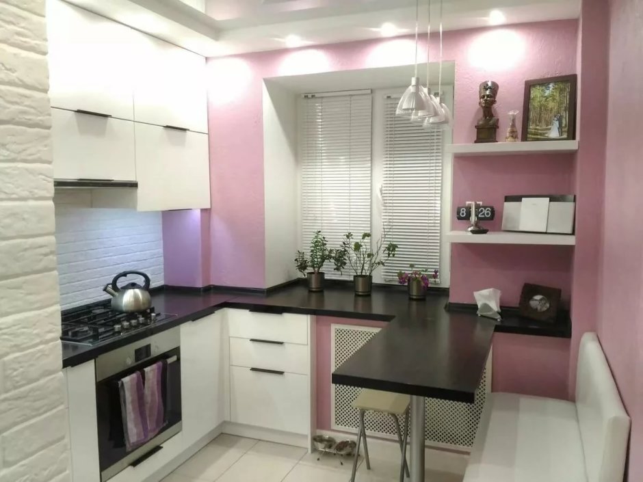 Дизайн маленькой кухни
