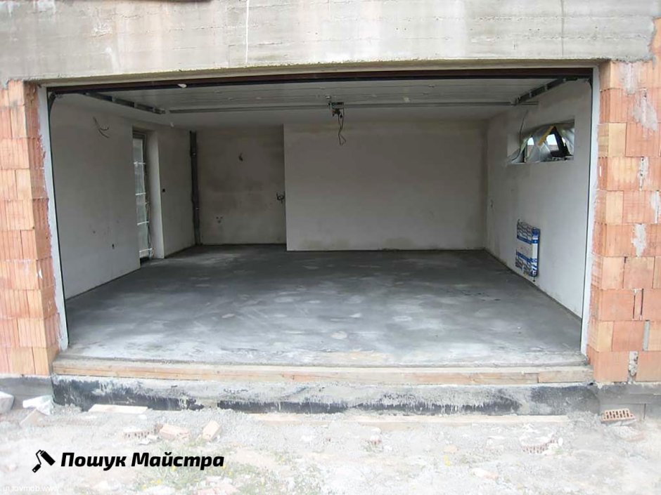 Заливной бетонный гараж