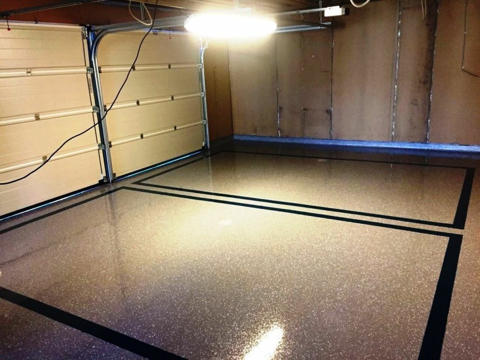 Полимерный наливной пол для гаража