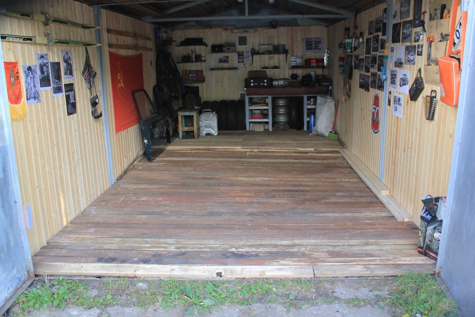 Обустройство деревянных полов в гараже