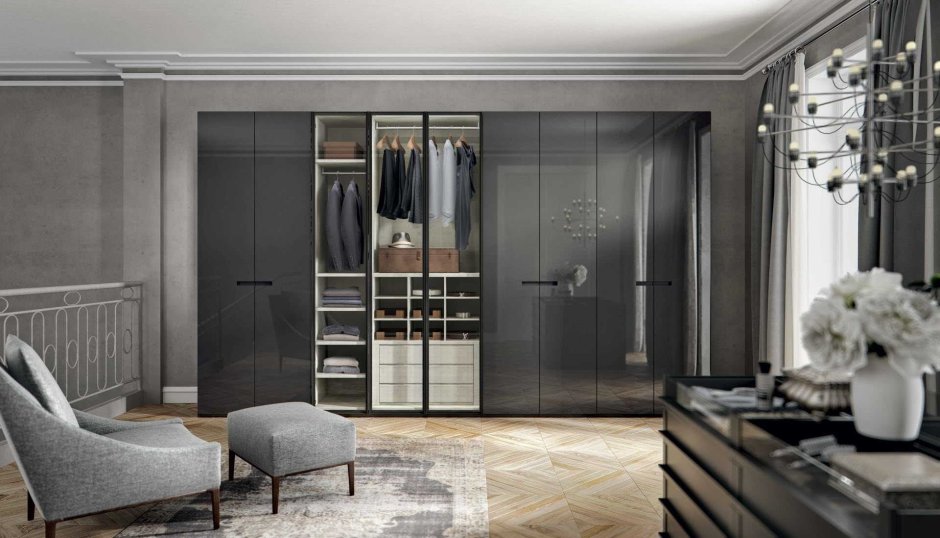 Шкаф Италия(спальня Elite Grey)арт. Elbgrar04