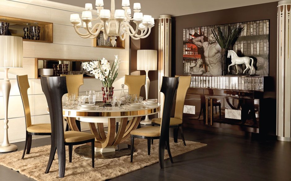 Итальянская мебель мебель для столовой арт деко