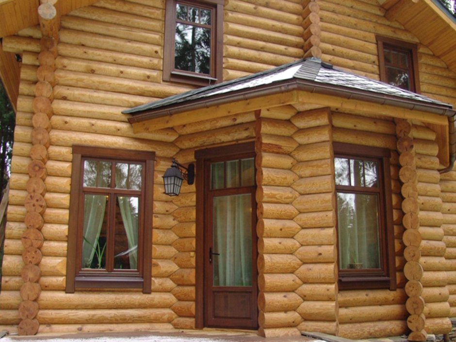 Окна для дома из бревна