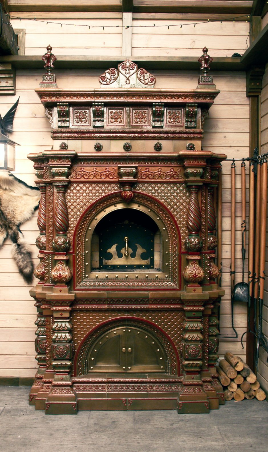 Красивая печь старинная