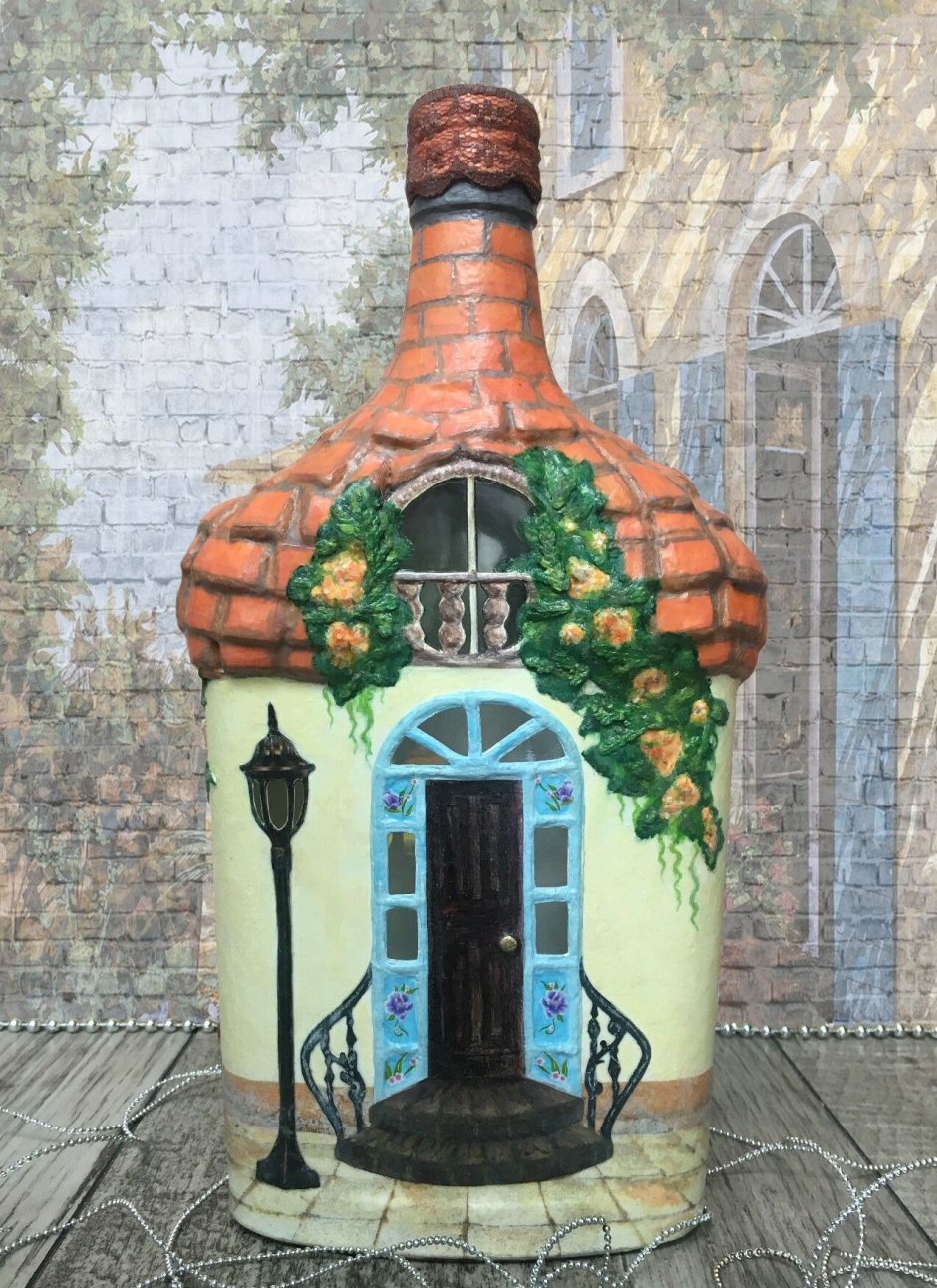 Домики из бутылочек