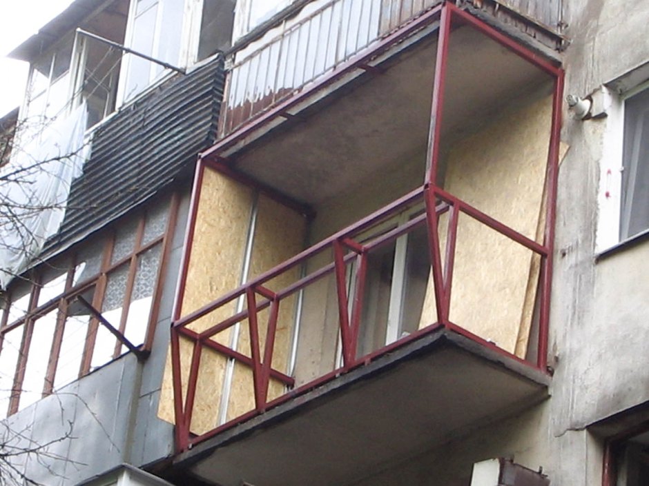 Расширение балкона