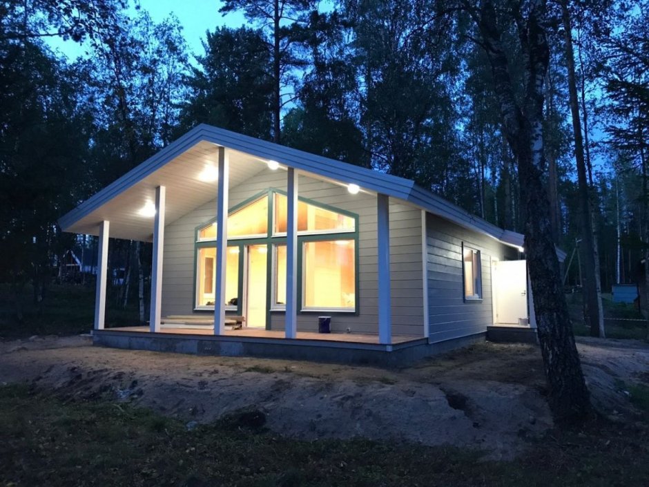 Финские дома с панорамными окнами