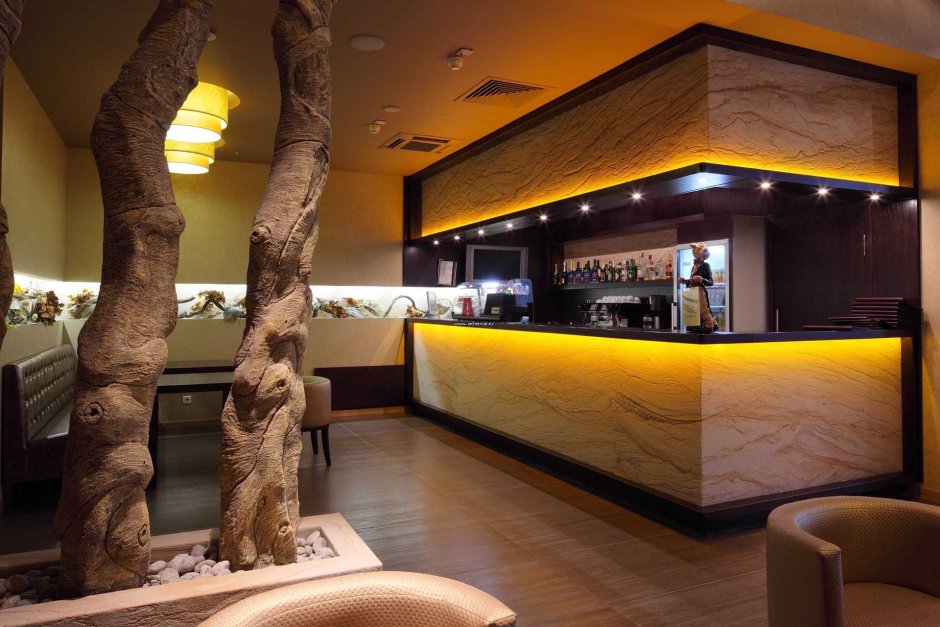 Гибкий камень в интерьере