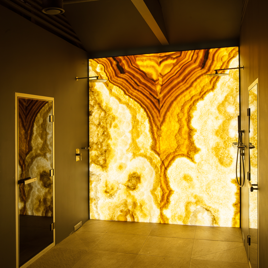 Оникс слэб в интерьере