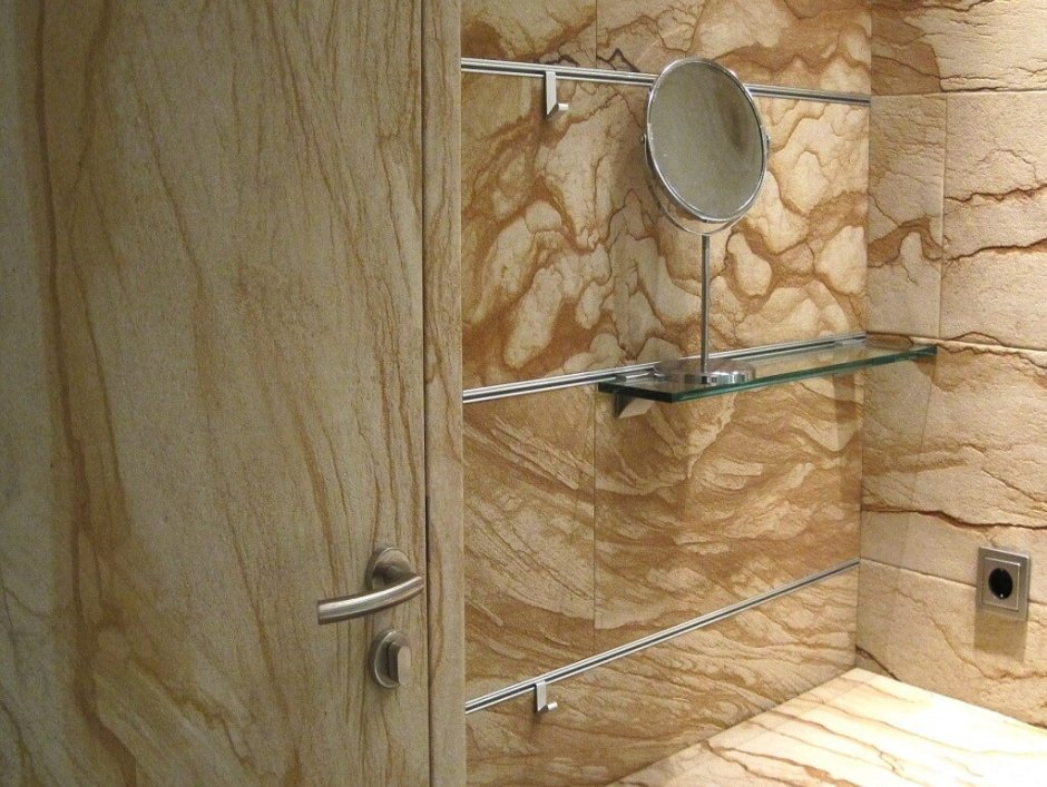 Гибкий камень в ванной