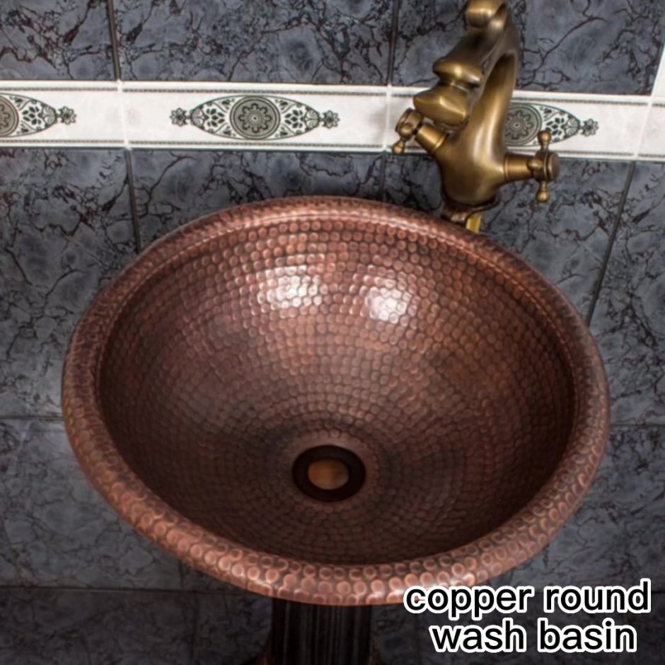 Раковина с пьедесталом 42 см Bronze de Luxe 10114 AORB
