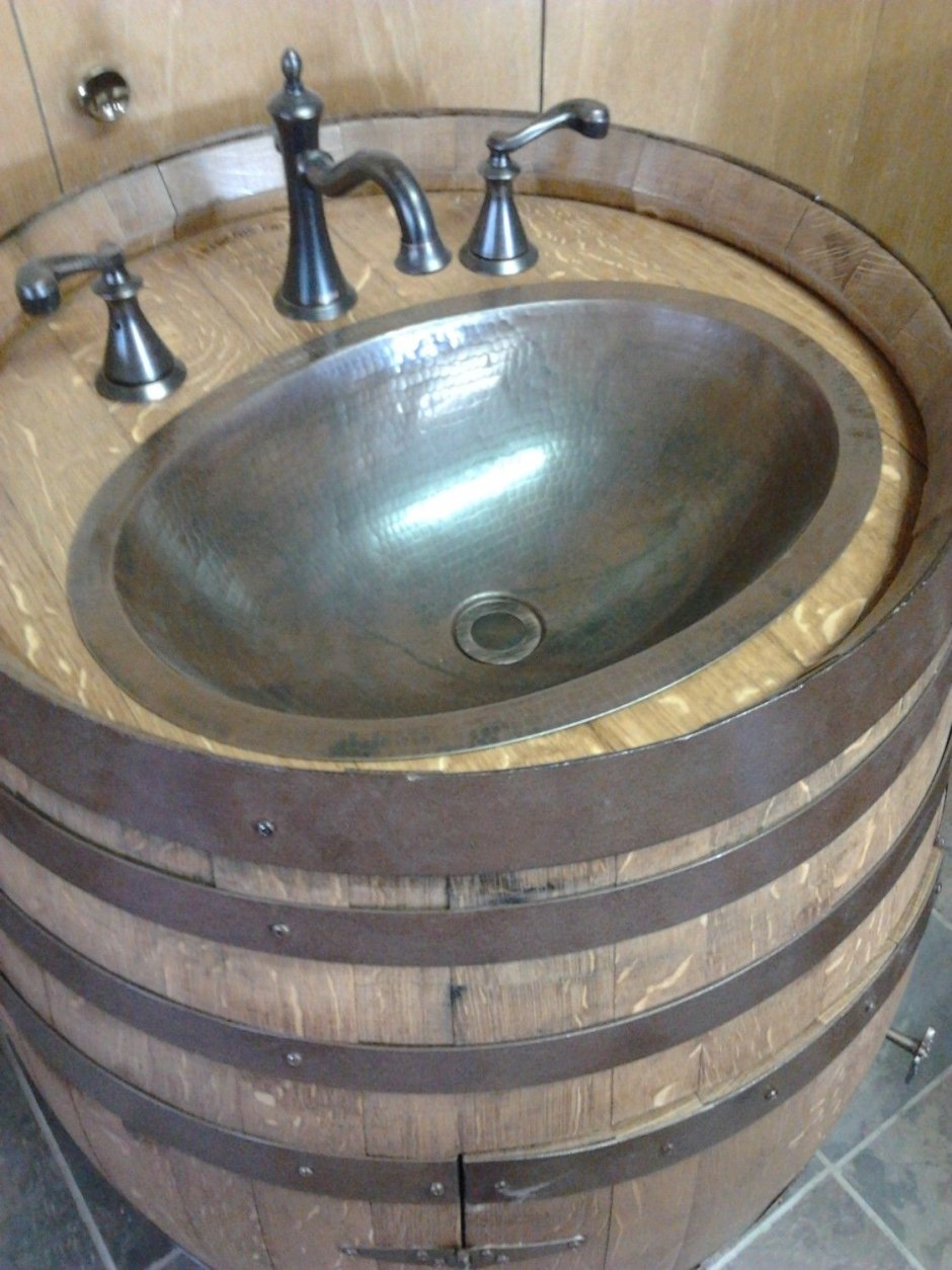 Умывальник из тазика