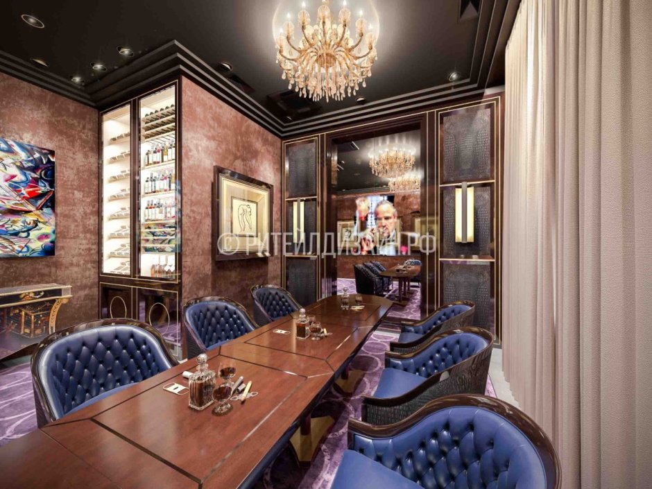 VIP интерьер в ресторане