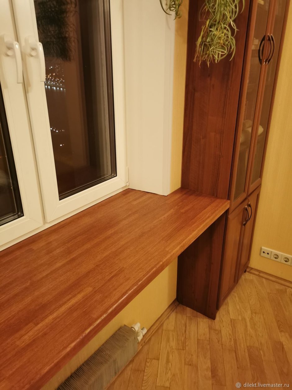 Подоконник из дерева