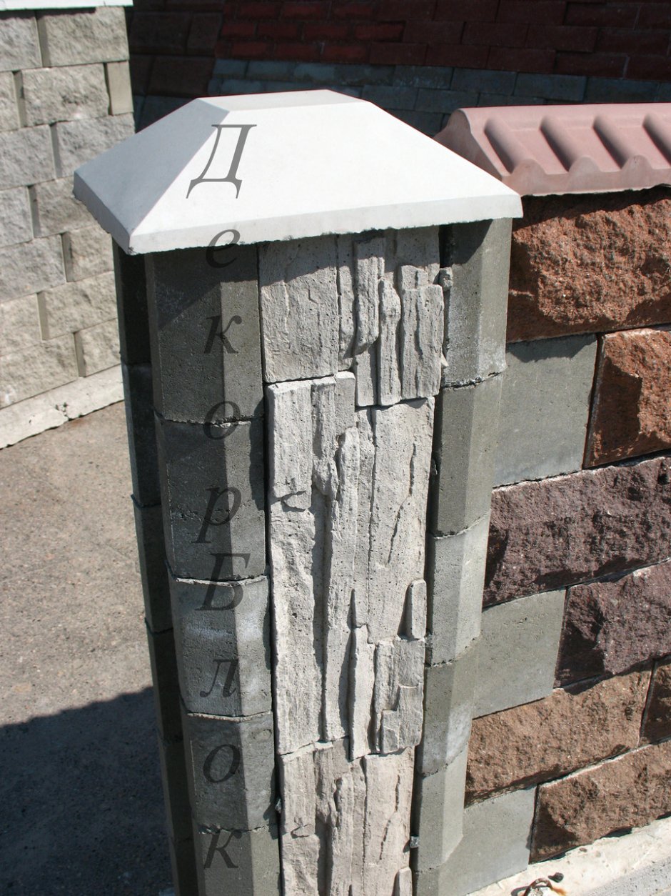 Декоративные столбы из бетона