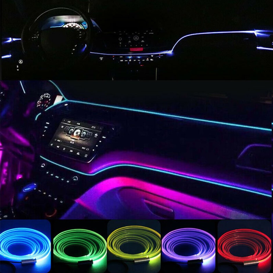 RGB неоновая нить Пежо 508