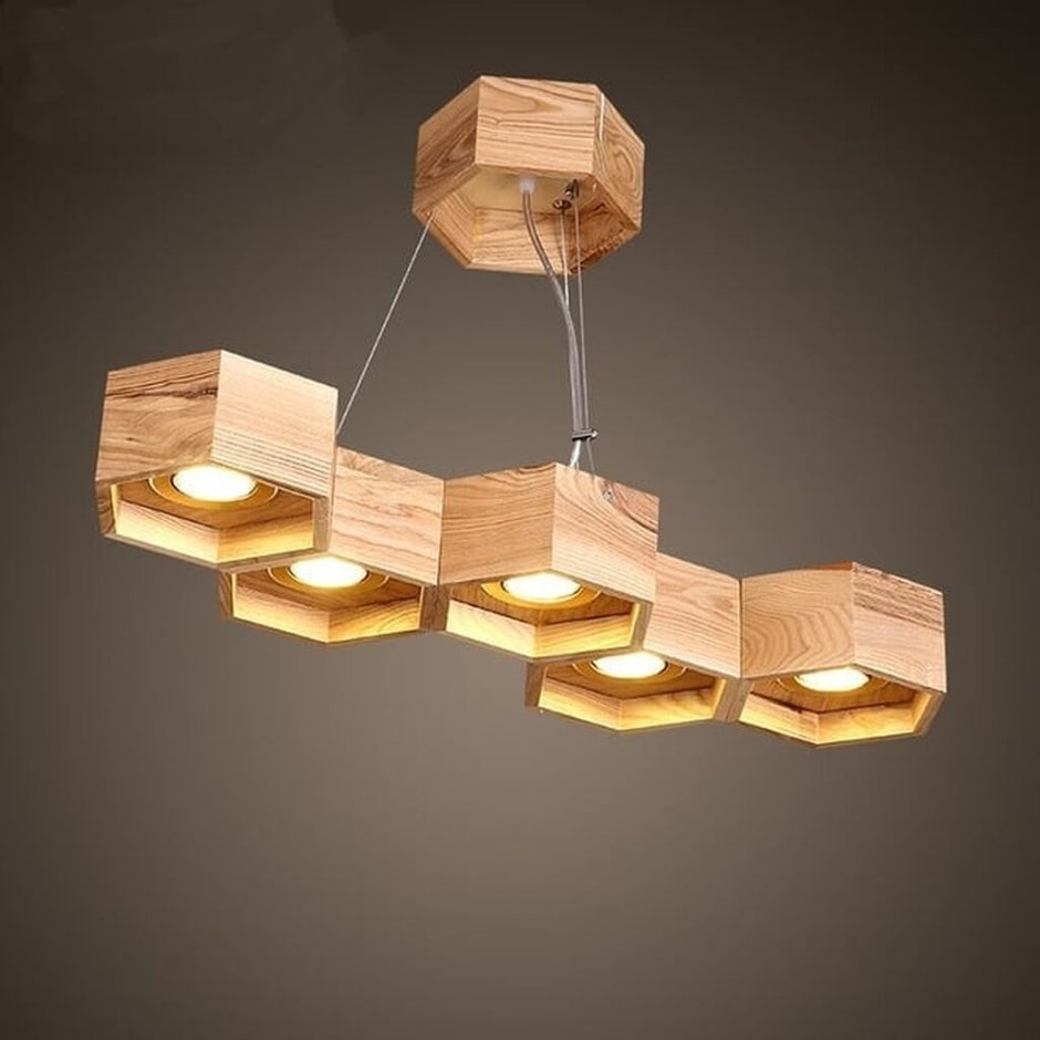 Светильник Wood Chandelier