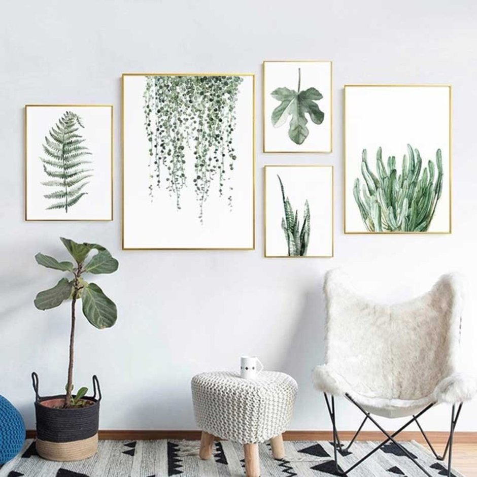 Постеры на стену для интерьера растения