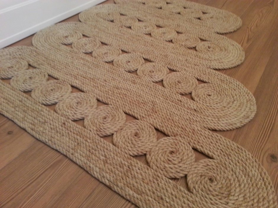 Коврик из шпагата крючком