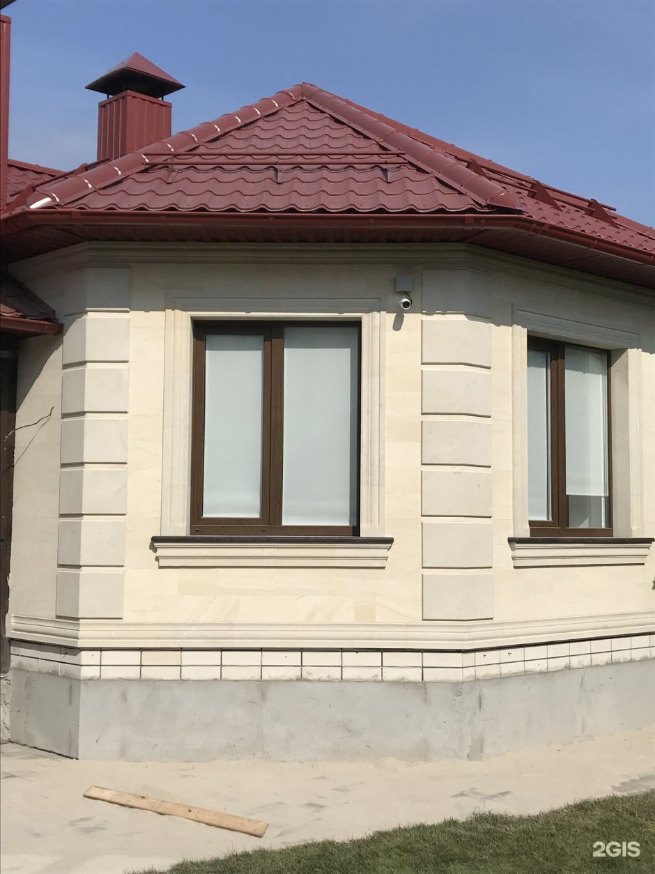Одноэтажный дом из дагестанского камня