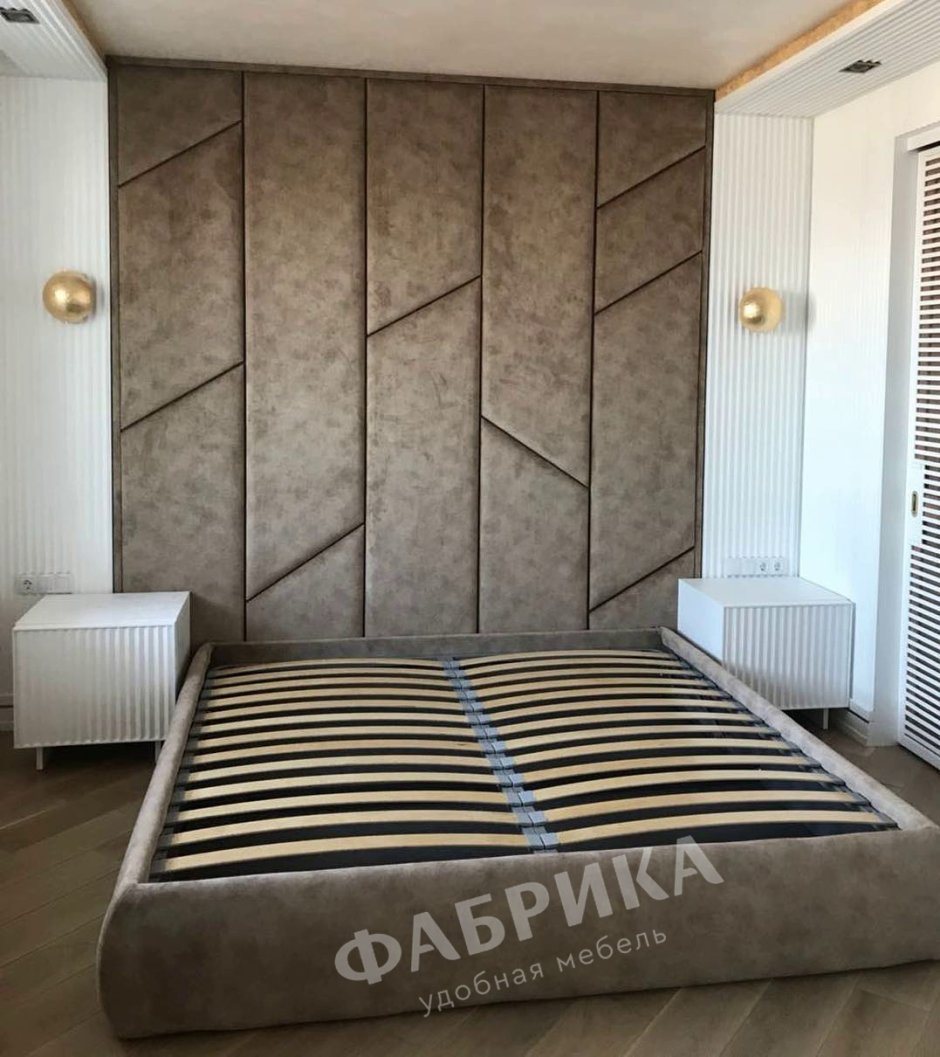 Мягкие панели в спальне