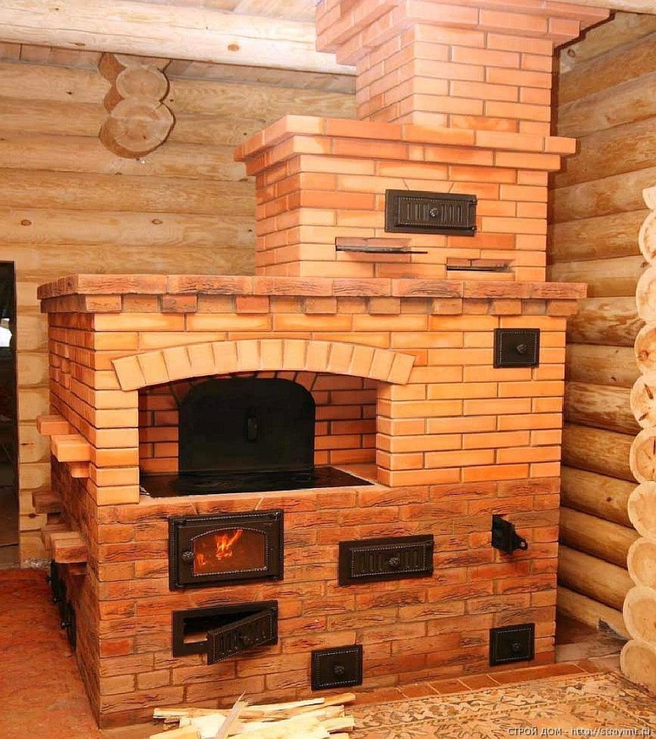 Печь для дома из кирпича