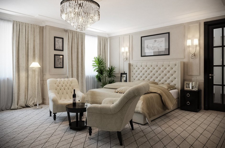 Неоклассика гостиная 20кв