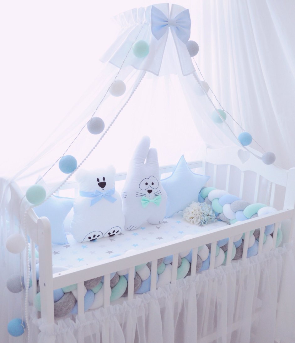 Бортики в кроватку для новорожденных мальчиков