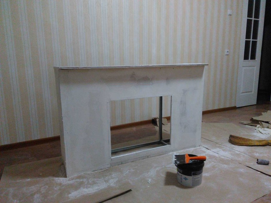 Камин из гипрока