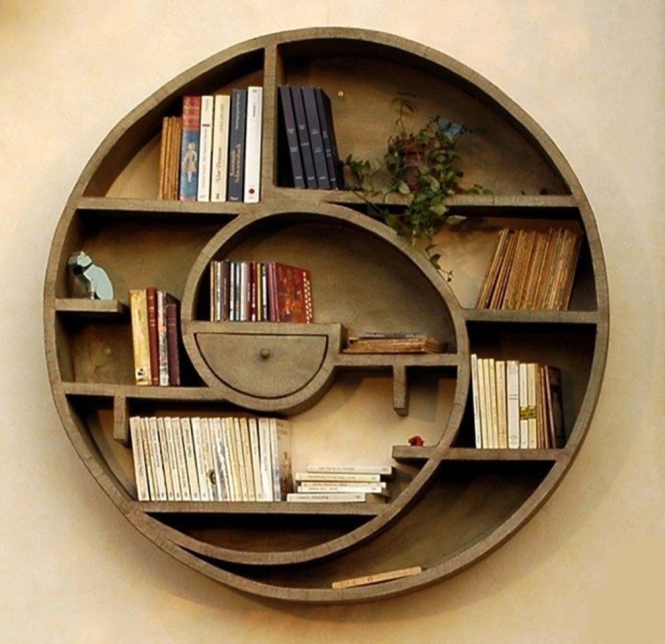 Оригинальные книжные полки