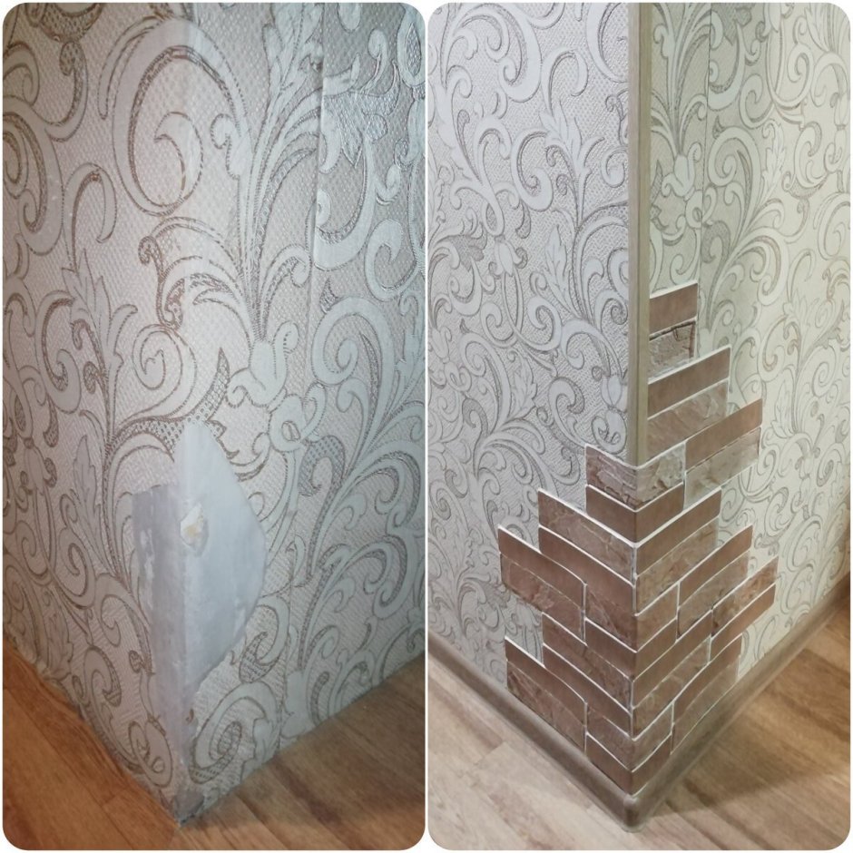 Ободранные стены от обоев