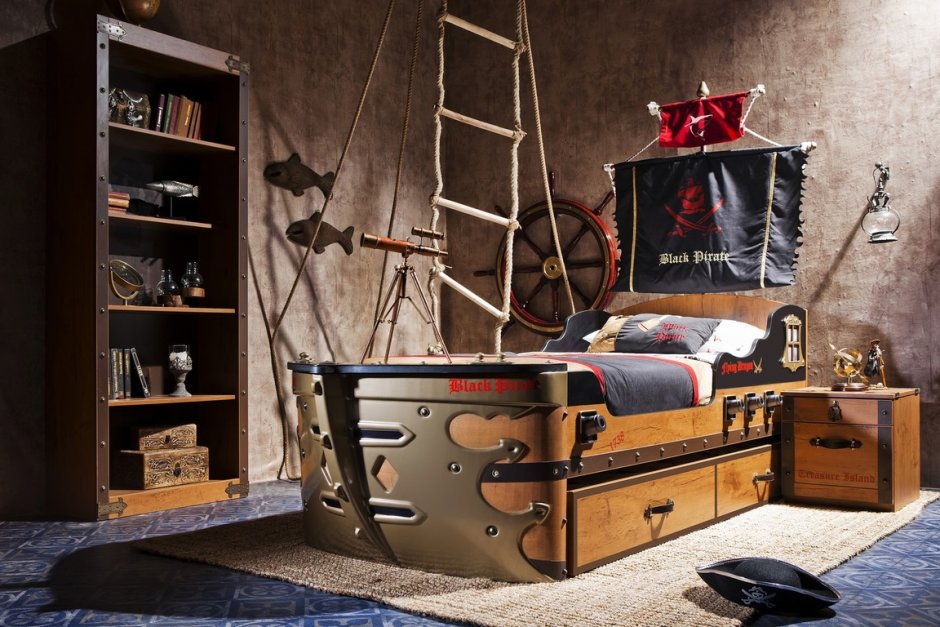 Кровать Cilek Black Pirate
