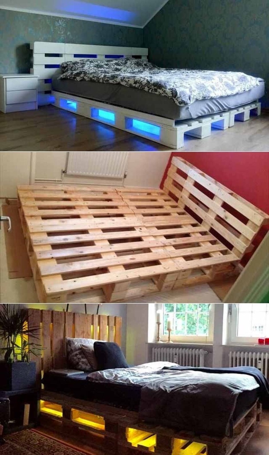 Кровать из паллетов