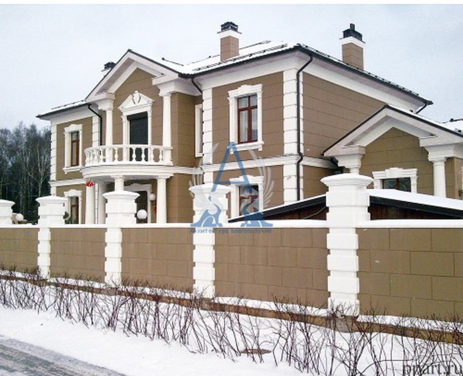 Красивые фасады домов из пенопласта