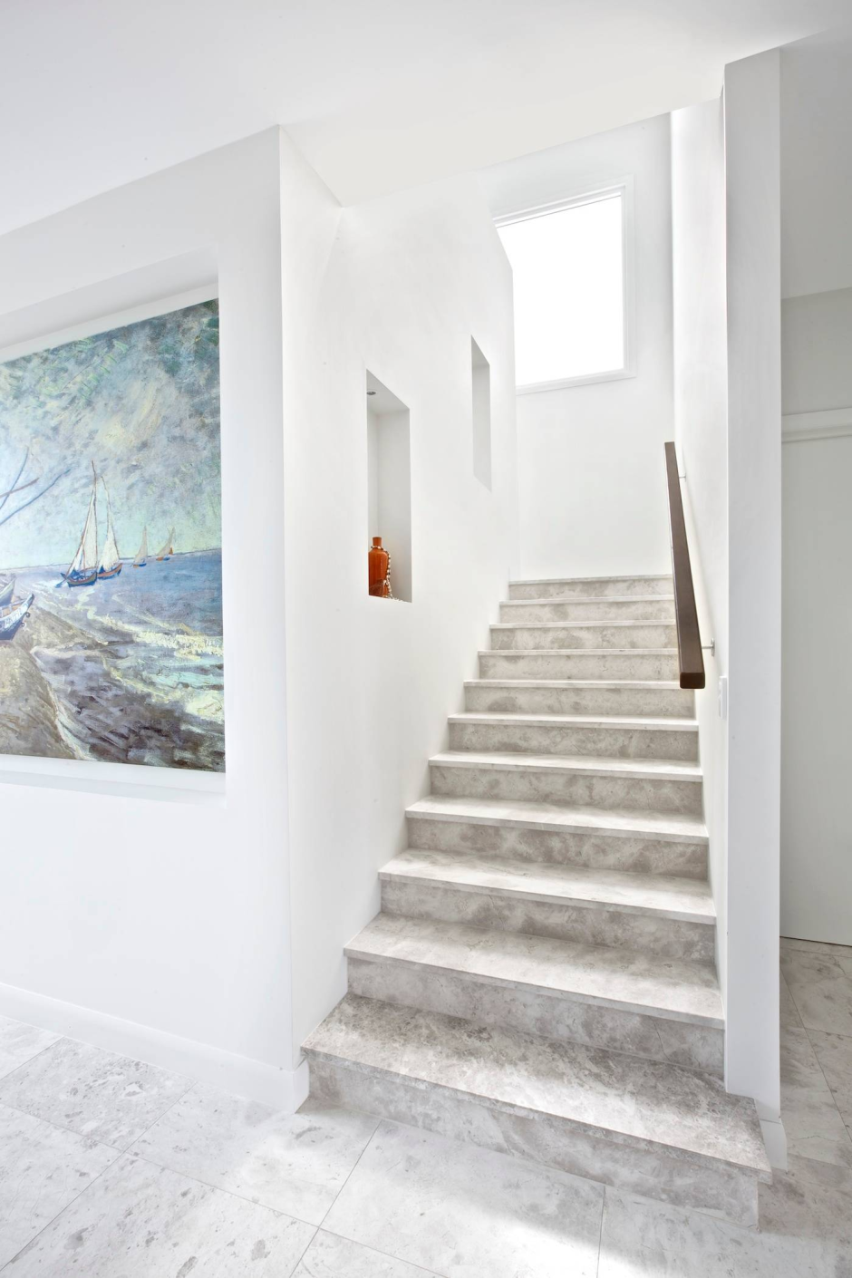Corian Design White лестница