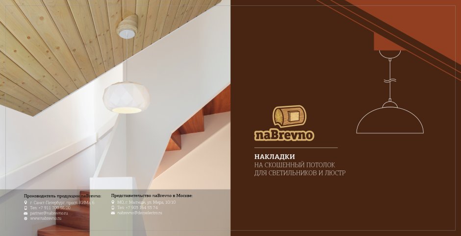 Светильники на скошенный потолок