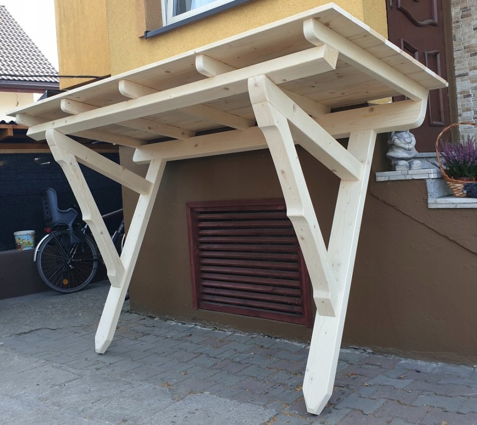 Деревянный козырек