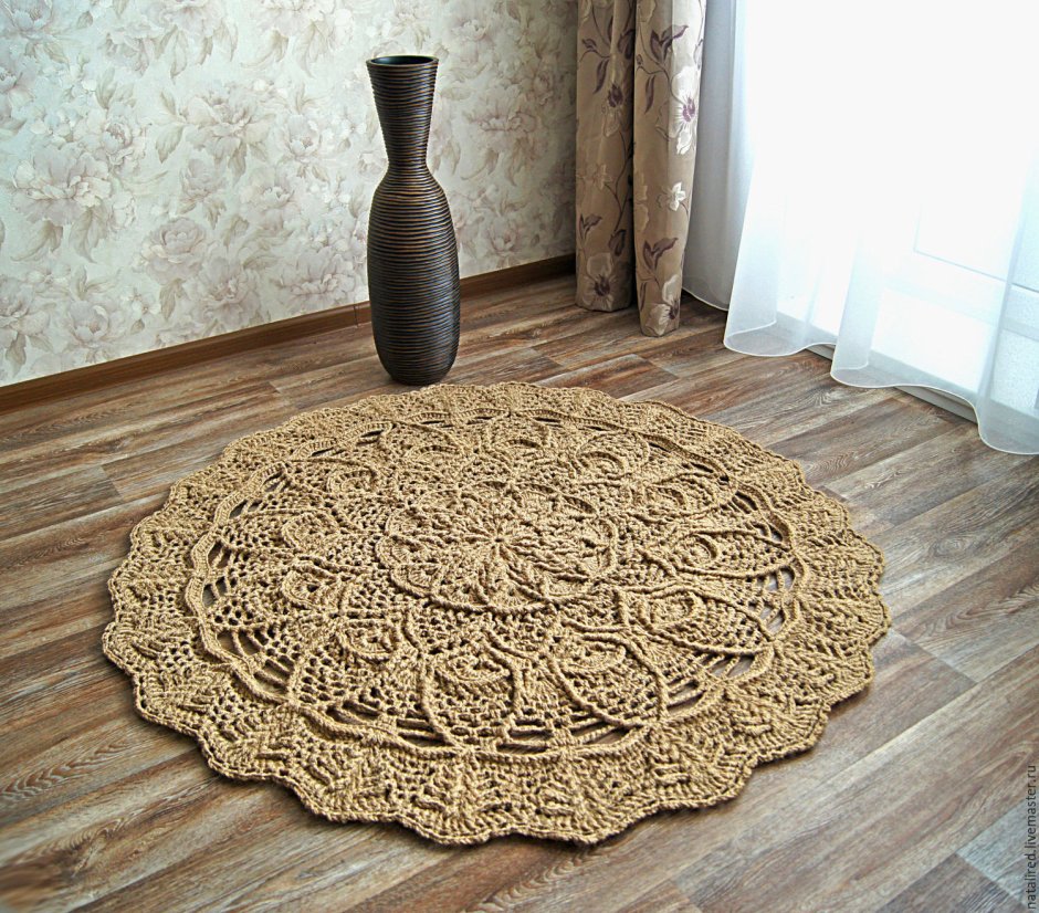 Коврик из шпагата джутового