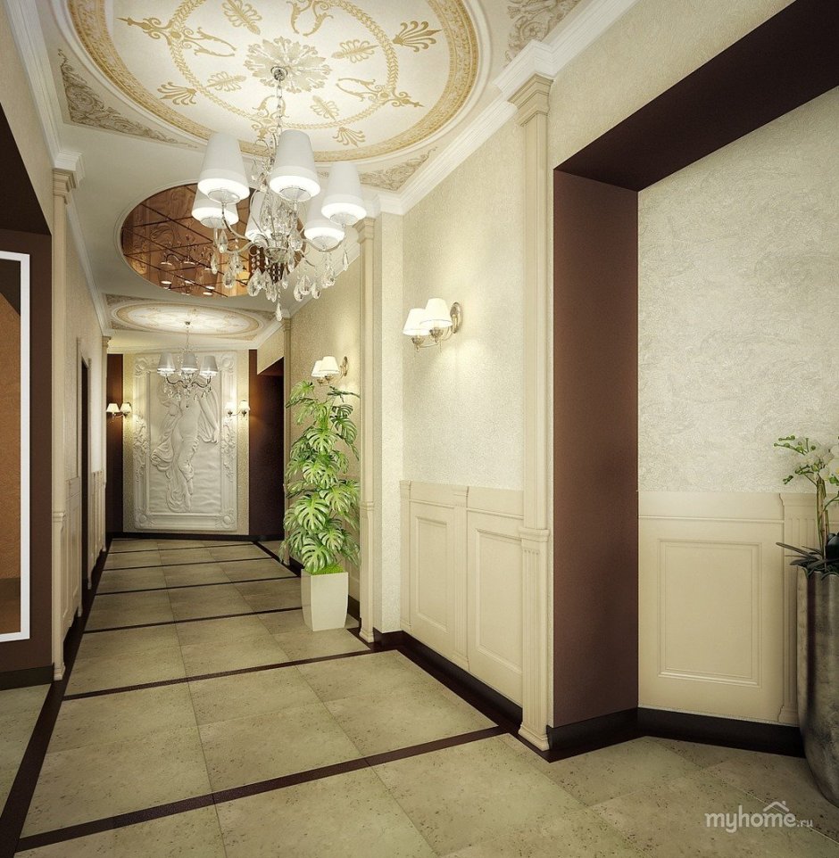 Лифтовой Холл классический стиль