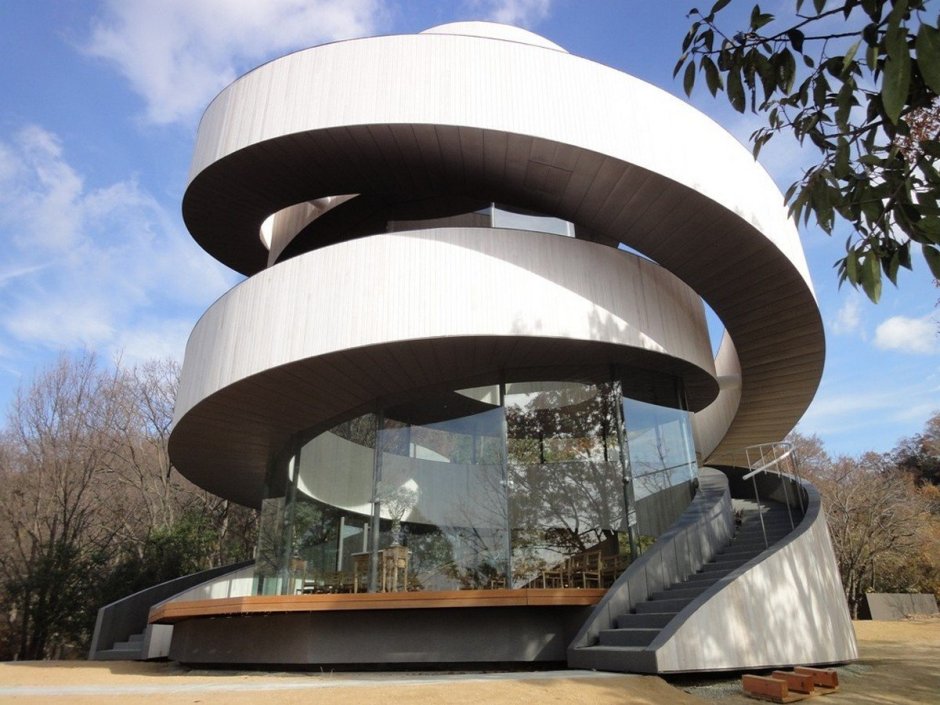 Часовня ribbon Chapel (Хиросима, Япония) nap Architects