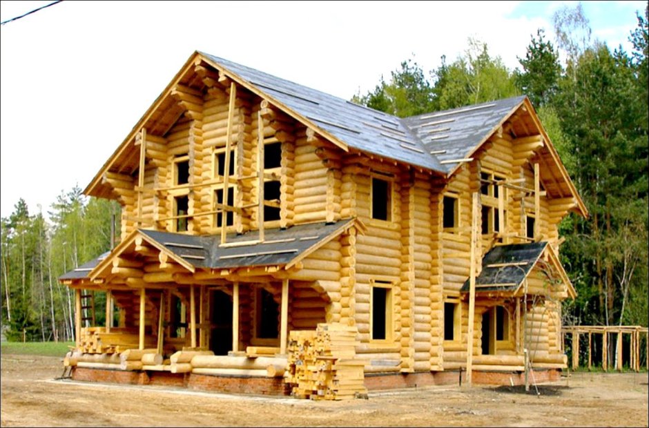 Деревянный дом Терем из бревна