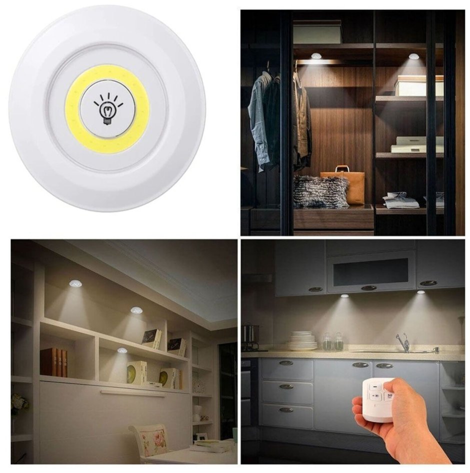 Набор светодиодных подсветок с пультом Ду led Light with Remote Control Set of 3