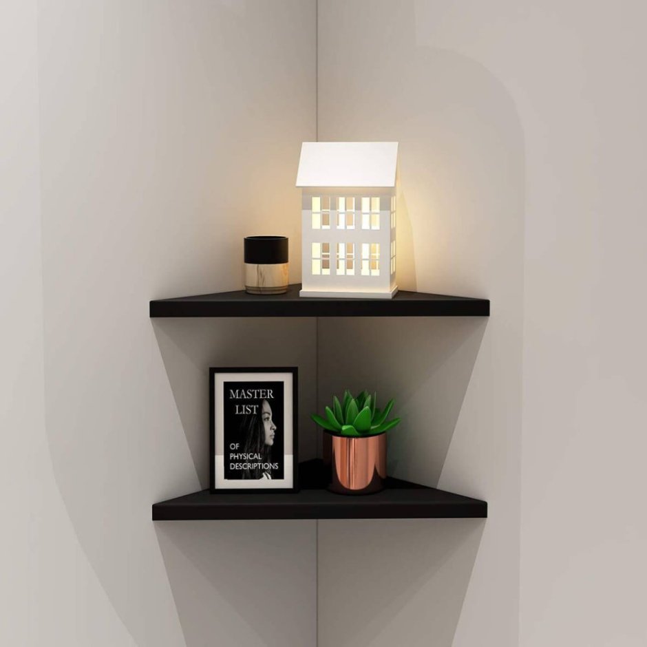 Угловая полка Corner Wall Mount Shelf Floating
