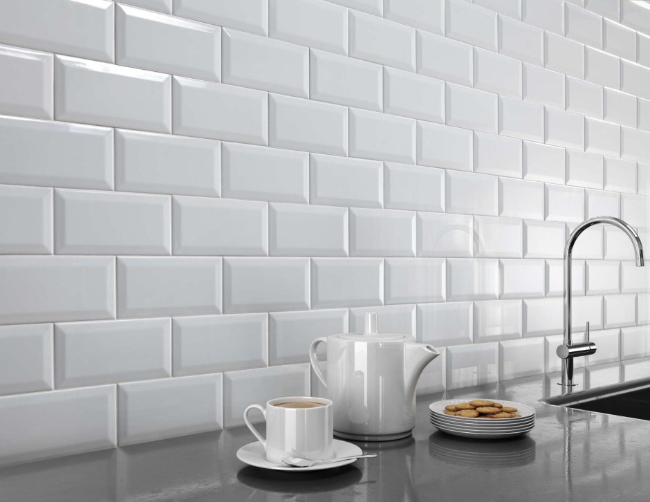Плитка Metrotiles 10x20 белая