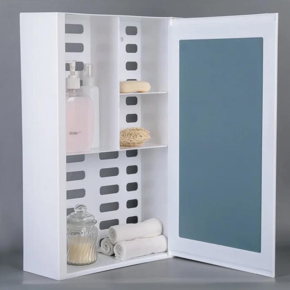 Шкафчик зеркальный Hilton, цвет белый (4135066)