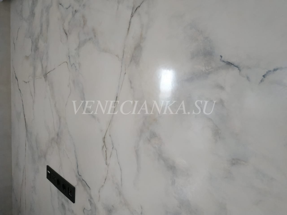 Венецианская штукатурка Каррарский мрамор
