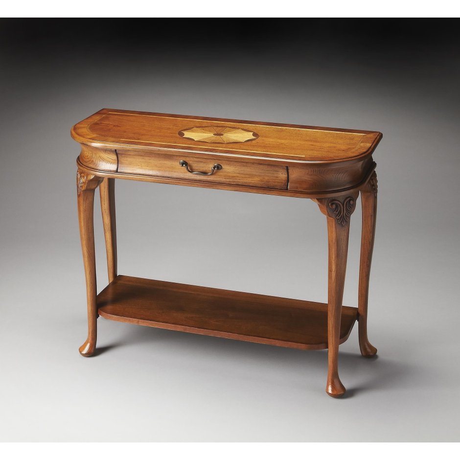 Niche Burl Wood Console Table