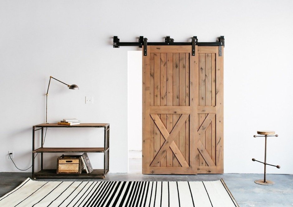 Амбарная дверь Loft модель 4