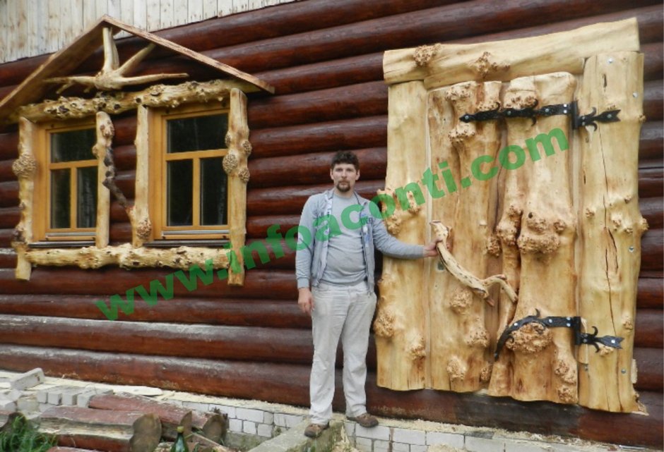 Декорация из горбыля