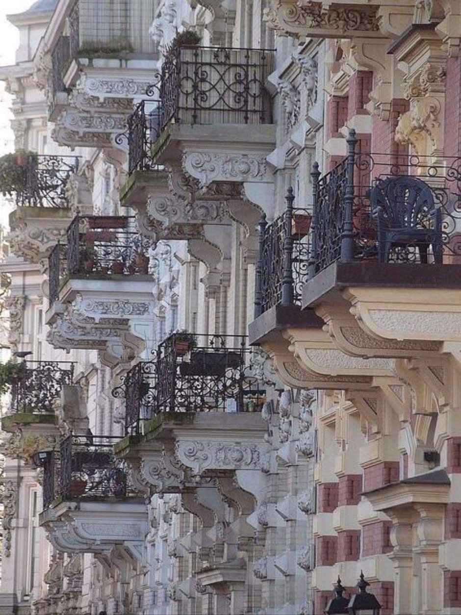 Париж архитектура балкон